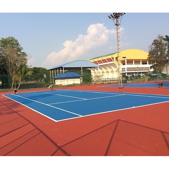พื้นสนามกีฬามาตรฐาน สนามเทนนิส ITF, สนามบาสเกตบอล, สนามแบตมินตัน Portable - บริษัท บารมี เทคโนโลยี คอนสตรัคชั่น จำกัด - สนามเทนนิส ITF  พื้นสนามกีฬามาตรฐาน  สนามบาสเกตบอล  สนามแบตมินตัน Portable 