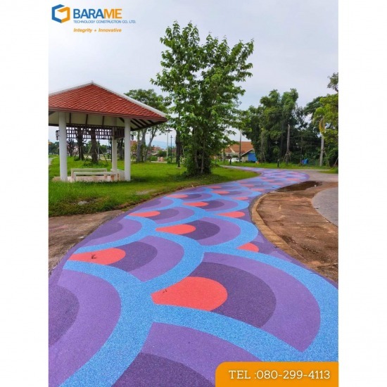 พื้นโพลีไวนิล คละสี เคลือบแข็ง (Poly Vinyl Color Flake) - บริษัท บารมี เทคโนโลยี คอนสตรัคชั่น จำกัด - พื้นโพลีไวนิล คละสี เคลือบแข็ง  พื้น Poly Vinyl Color Flake  พื้นเคลือบแข็ง  พื้นทนทาน  พื้นสวยงาม 