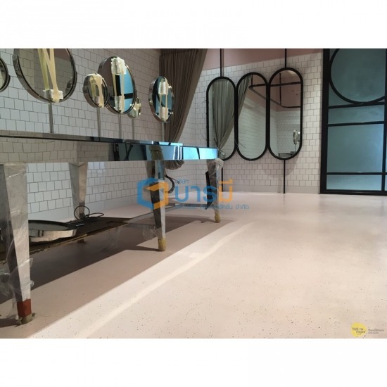 พื้น Terrazzo / พื้น Barazzo Flake - บริษัท บารมี เทคโนโลยี คอนสตรัคชั่น จำกัด - พื้น Terrazzo เทอราซโซ่  พื้น Terrazzo  พื้นเทอราซโซ่  พื้นผิวสวยงาม  พื้นตกแต่ง  พื้นปรับระดับ  พื้นผสม Chips Color  พื้นหรูหรา 
